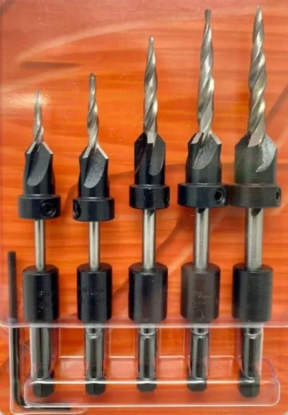 W.l. Fuller Inc. Countersinks with Hex Shank Taper Point Drills and 1