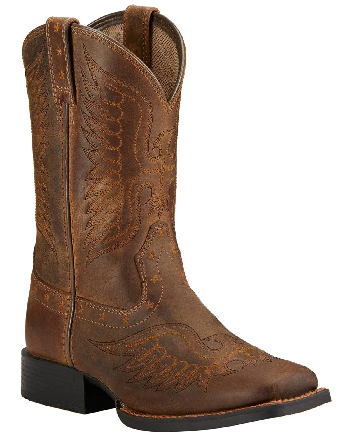 Ariat Youth Honor Kids Boots - Distressed Brown - 1.5