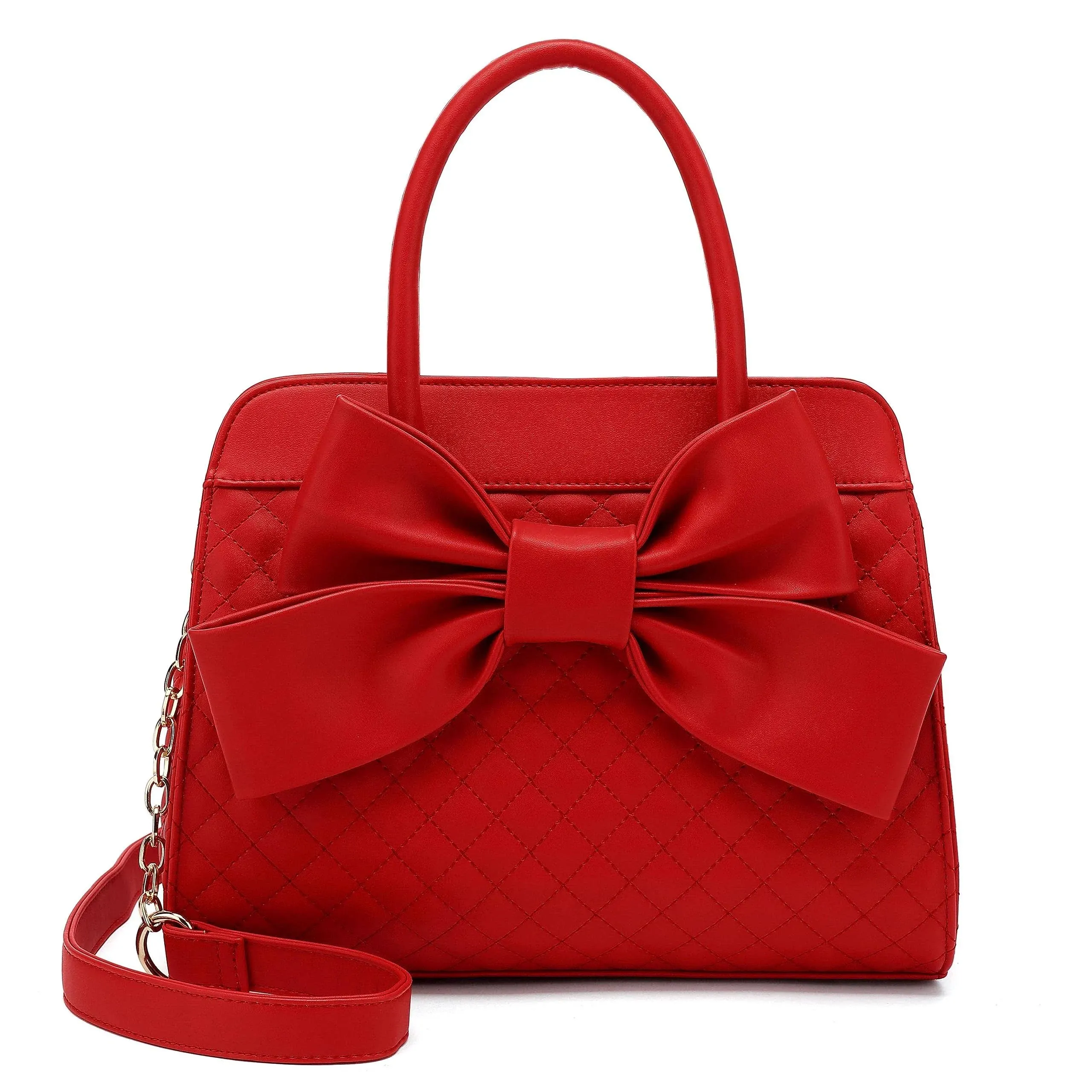 Scarleton Quilted Satchel H104810N - Red