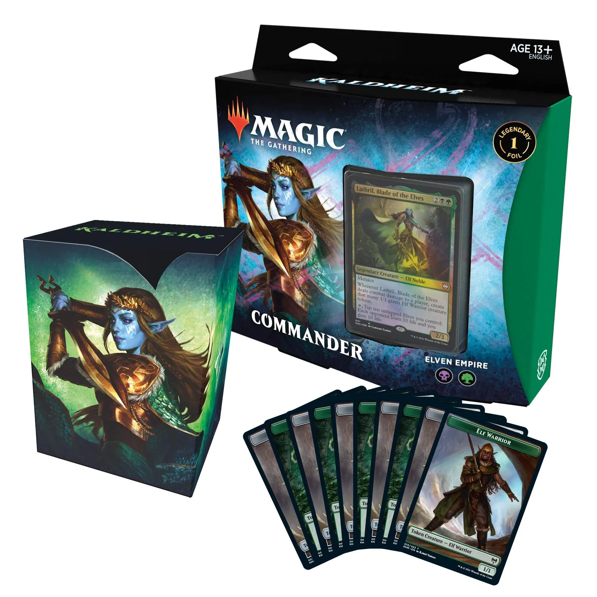 Magic The Gathering Kaldheim Commander Deck – Elven Empire | 100 Card Ready-to ...