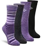 Women's Columbia Stripe Moisture Control Crew Socks