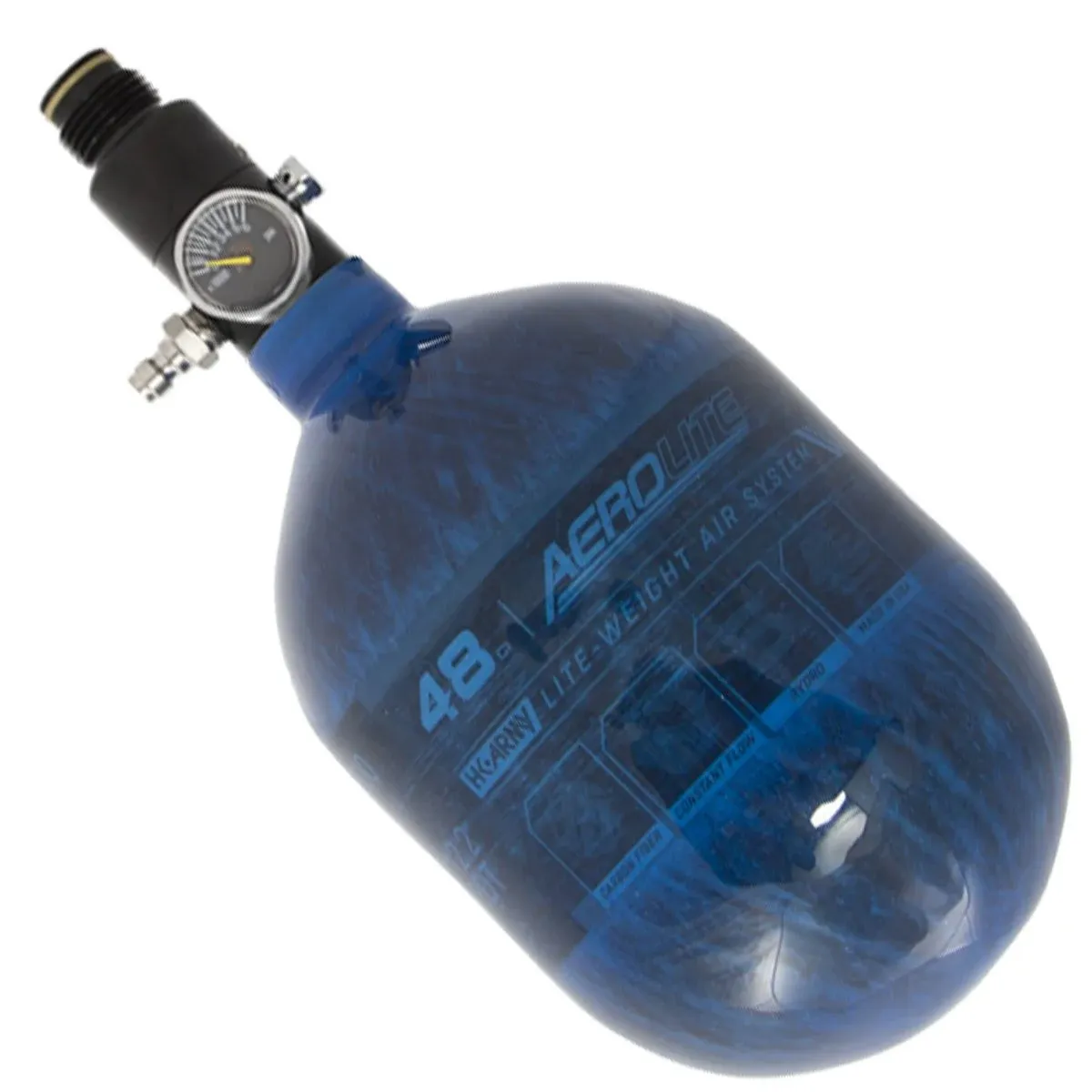 Aerolite Carbon Fiber Tank - 48Ci / 4500Psi - Blue