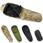 MT Army Military Modular Sleeping Bags System, Multi Layered with Bivy Cover for All Season, Woodland/Multicam