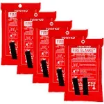 Emergency Fire Blankets, Flame Retardant Protection and Heat Insulation Desig...