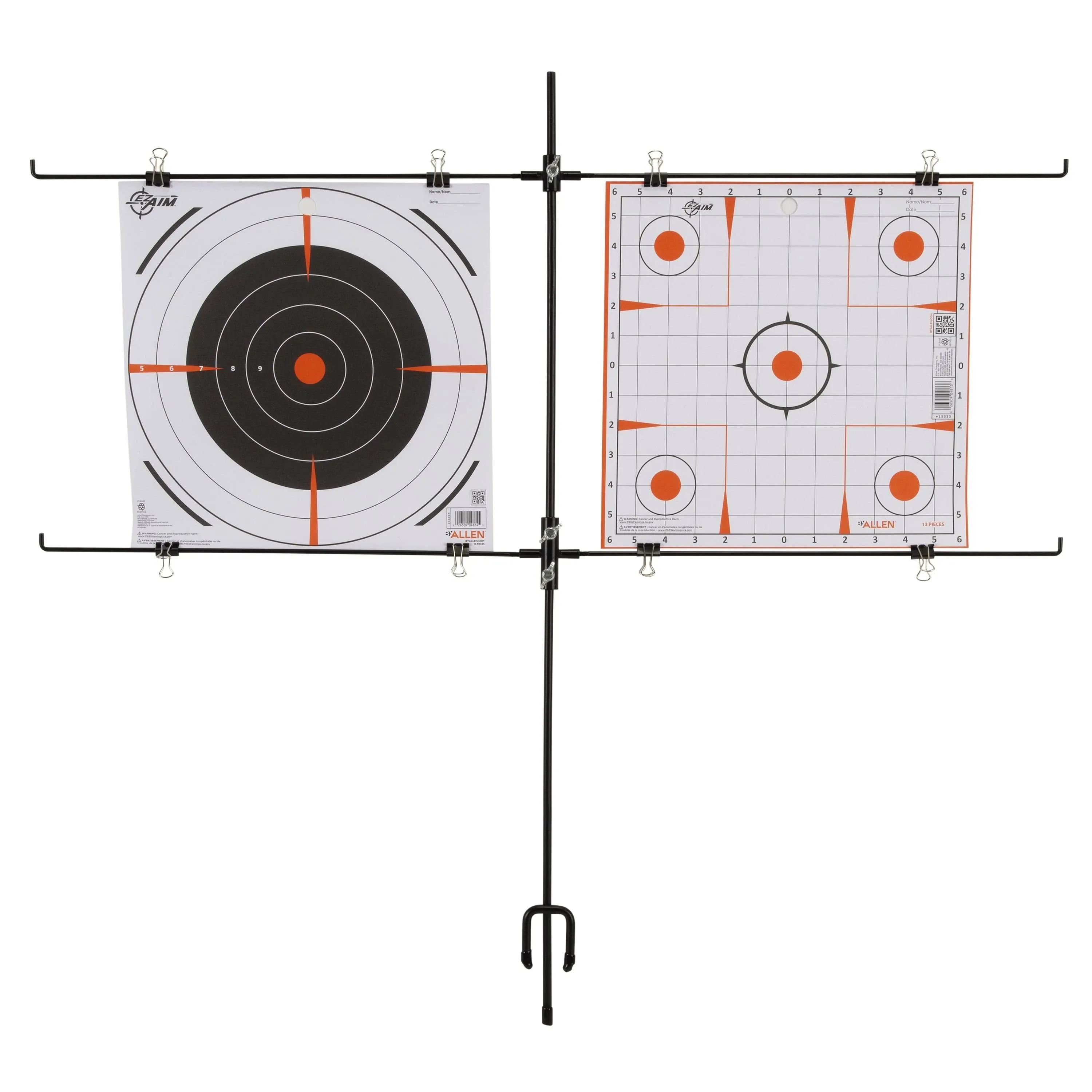 Highwild Adjustable Steel Paper Target Stand with 8 Clips