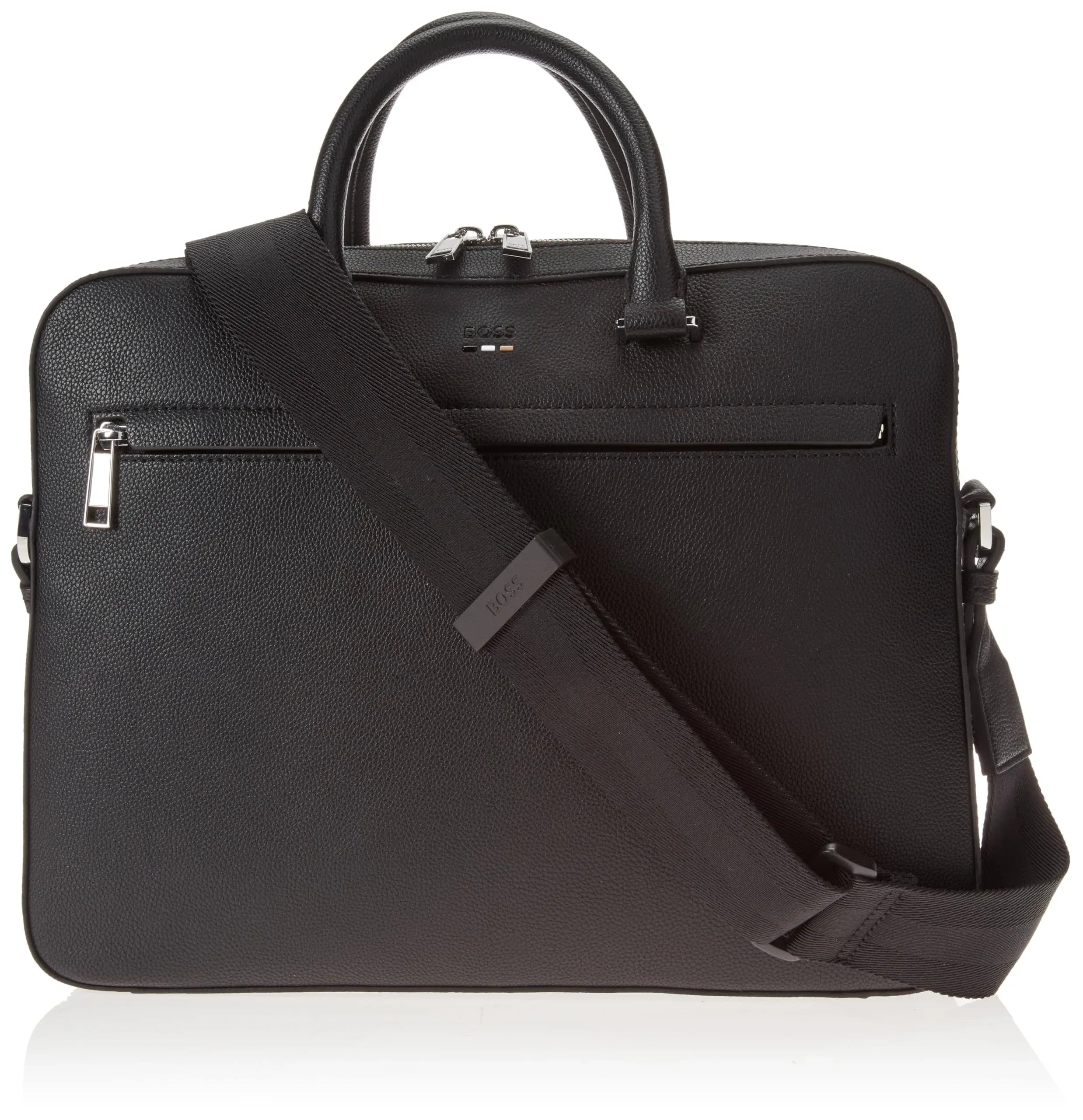 Boss | BOSS Embossed Logo Smooth Vinyl Executive Briefcase | Realry