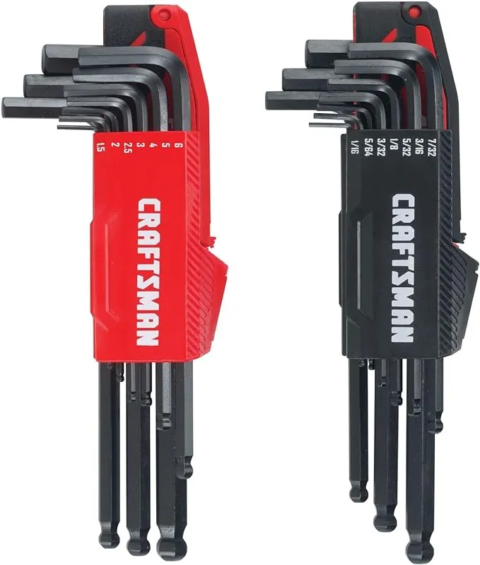 Craftsman Hex Key Set, Metric/SAE Set, 20 Piece - CMHT26020