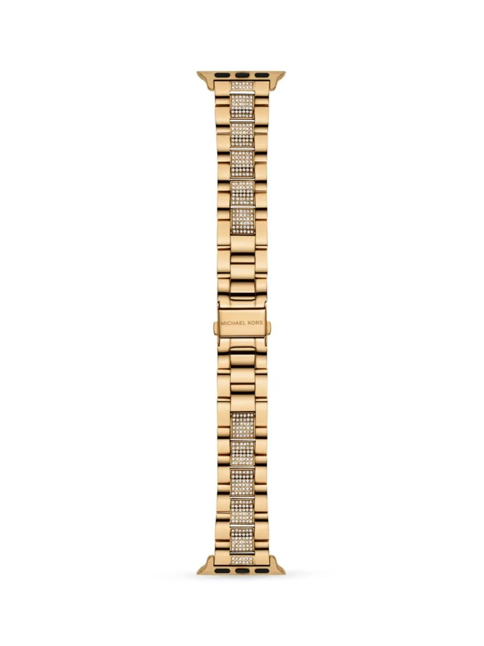 Apple Watch Glitz Gold-tone Stainless Steel Bracelet In Neutral