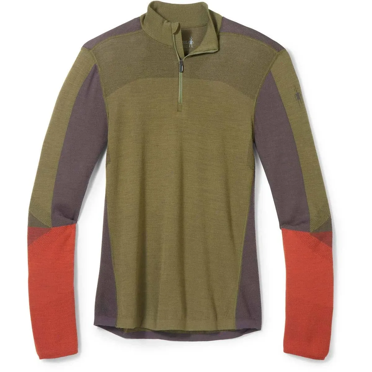 "Men's Intraknit Thermal Merino Base Layer Colorblock 1/4 Zip"