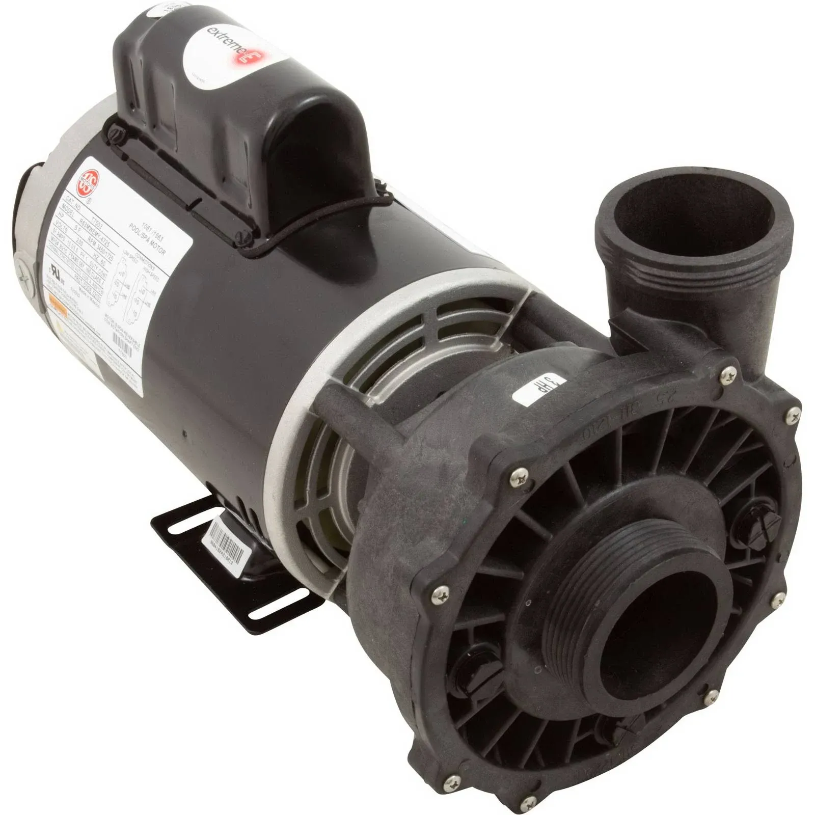 Waterway 3721221-1D 56 Frame 3HP 230V Executive 2 Speed Spa Pump