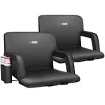 VIVOHOME Portable Reclining Stadium Seat Chairs for Bleachers with Padded ...