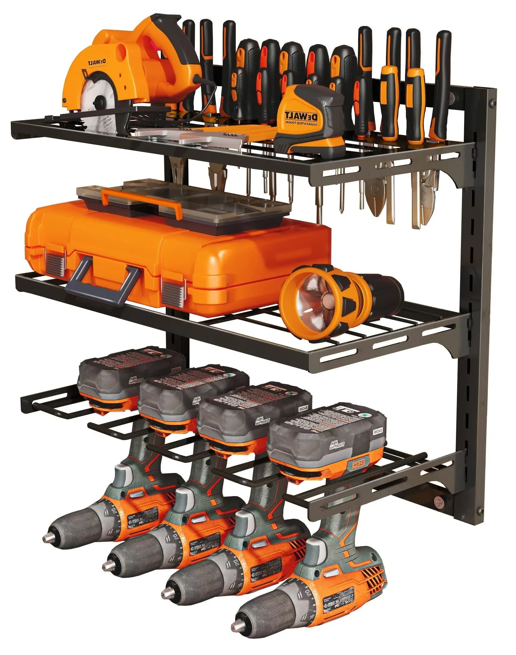 Power Tool Organizer Wall Mount Garage Tool Organizers And Storage With Cordless