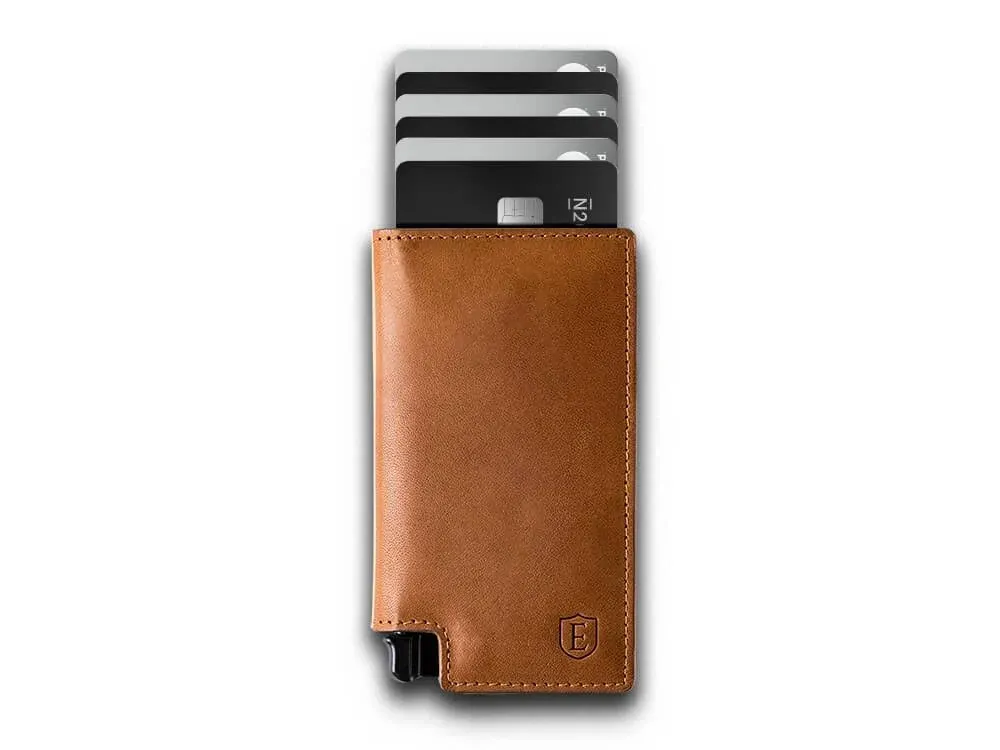 Ekster Vachetta Parliament | Leather | Smart Wallet | Slim | Trackable | RFID Blocking | Brescia Bronze