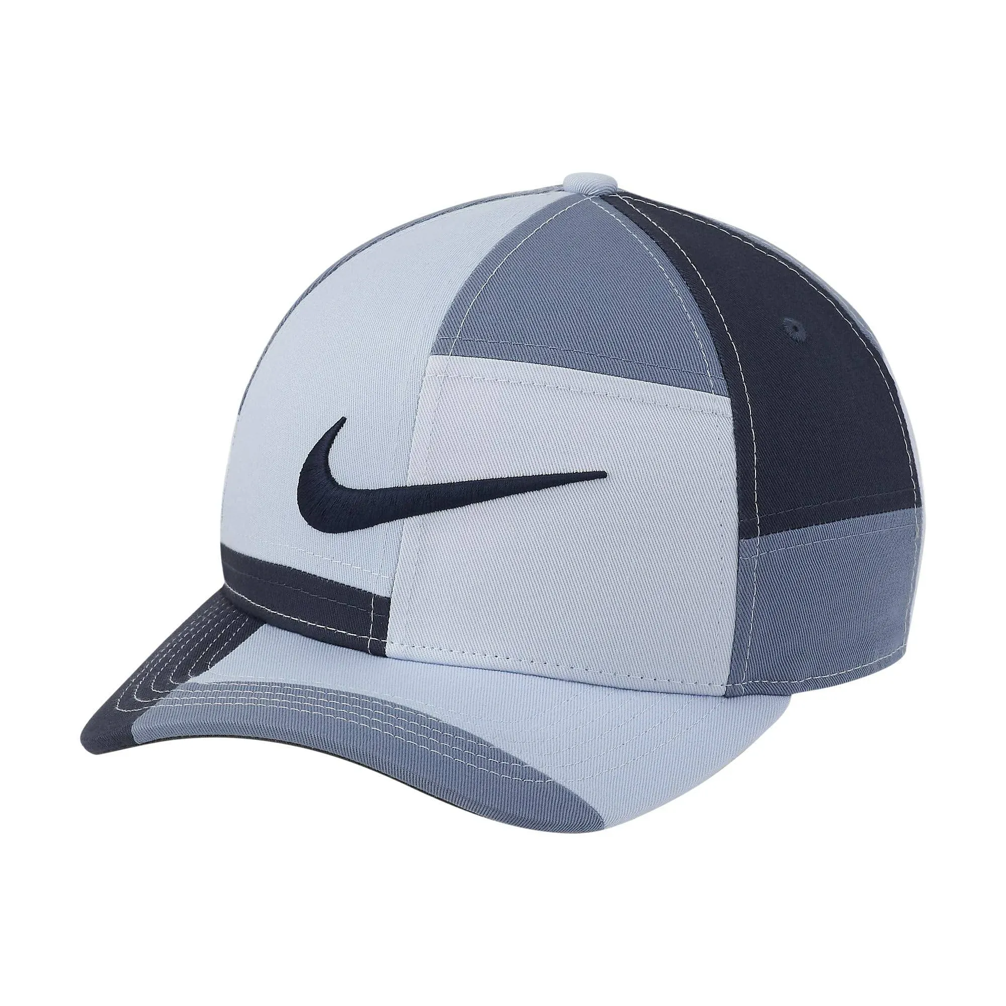 Nike New 2021 AeroBill Classic99 PGA Patchwork Ashen Slate/Navy Blue Hat/Cap