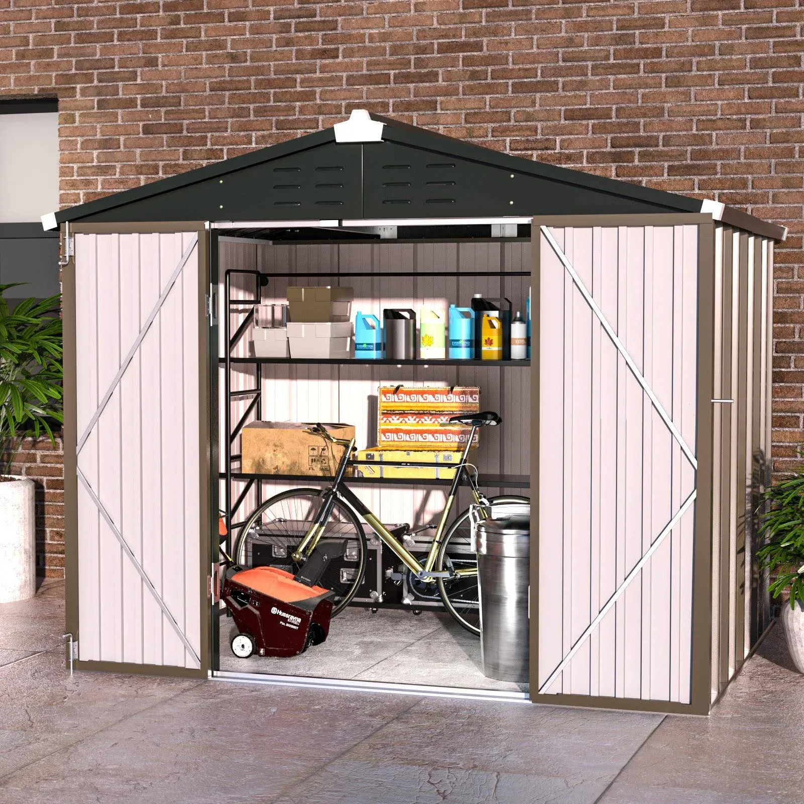 UDPatio 8-ft x 6-ft Metal Shed