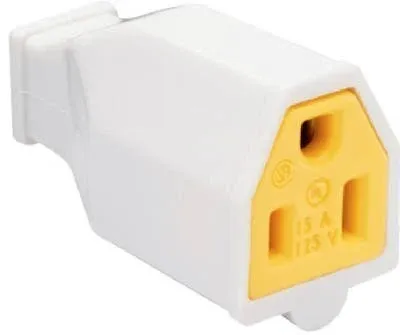 Legrand -  SA993WCC10 15-Amp 125-Volt Straight Blade Connector Two Pole Three Wi