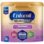 Enfamil NeuroPro Gentlease Baby Formula, Infant Formula Nutrition, Brain Support that has DHA, HuMO6 Immune Blend, Designed to Reduce Fussiness, Crying, Gas & Spit-up in 24 Hrs, Reusable Tub, 19.5 Oz