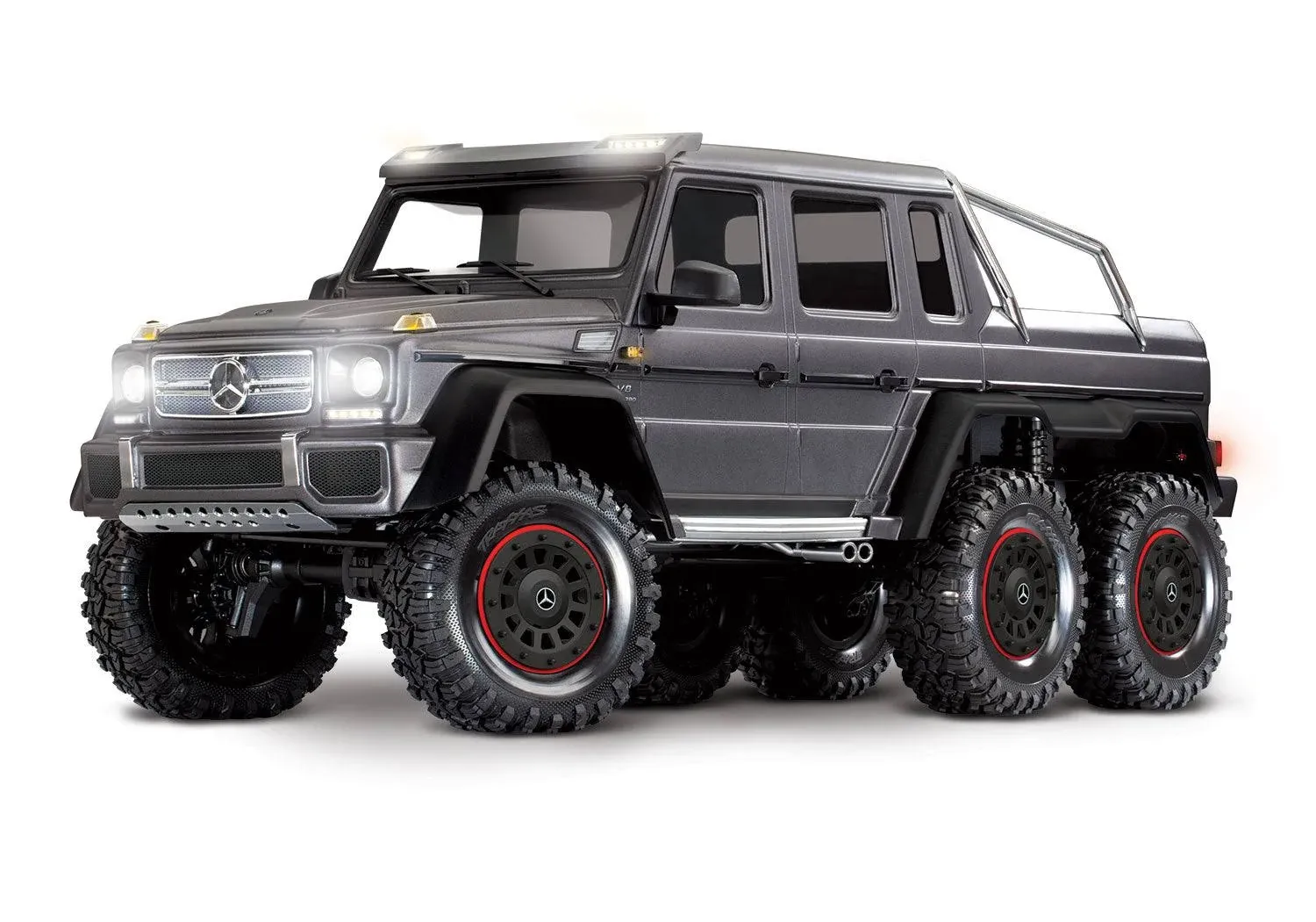 Traxxas TRX-6 1/10 6x6 Trail Crawler Truck w/Mercedes-Benz G 63 AMG Body (Silver) w/TQi 2.4GHz Radio