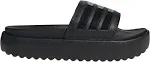 Adidas Adilette Women's Platform Slides, Size: 8, Black