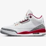 Jordan Mens Air Jordan 3 Retro Leather Synthetic Trainers