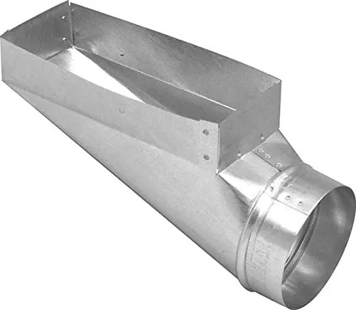 NEW Imperial GV0650 GALVANIZED STEEL Duct End Boot, 3-1/4&#034; x 10&#034; x 4&#034; 5386990