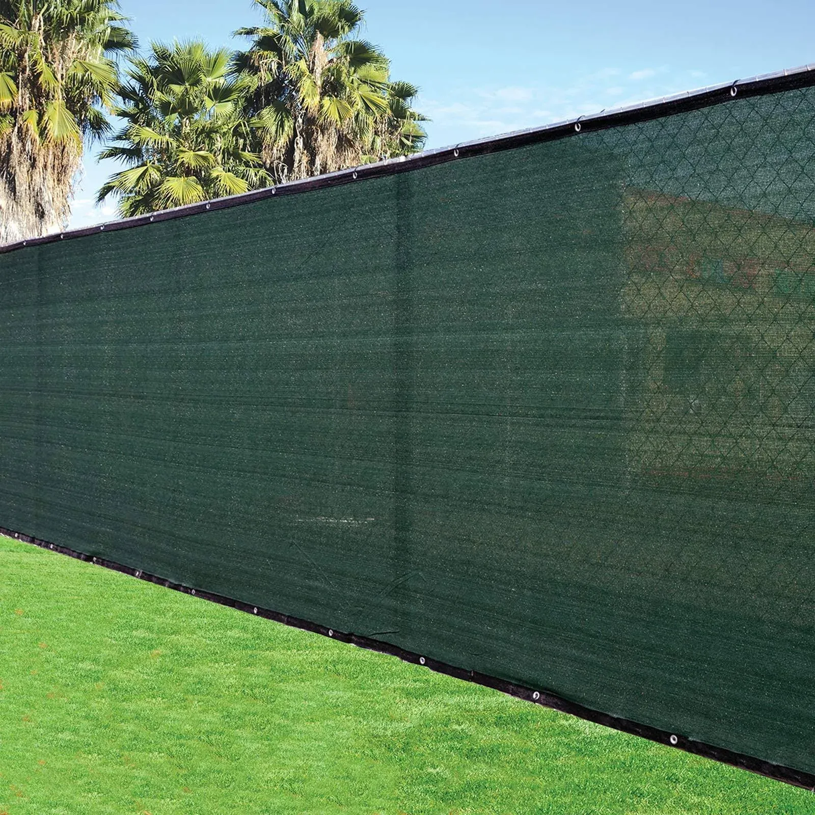 Fence4ever 6' x 50' 3rd Gen Olive Dark Green Fence Privacy Screen Windscreen ...