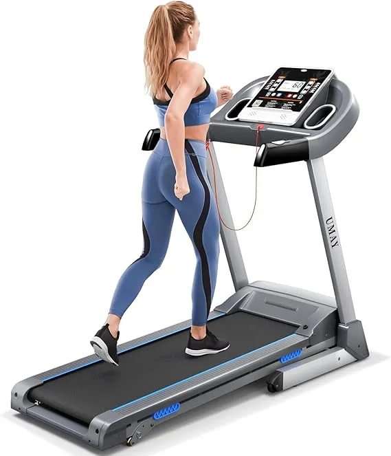 Umay Foldable Treadmill with Incline and Bluetooth Spax App