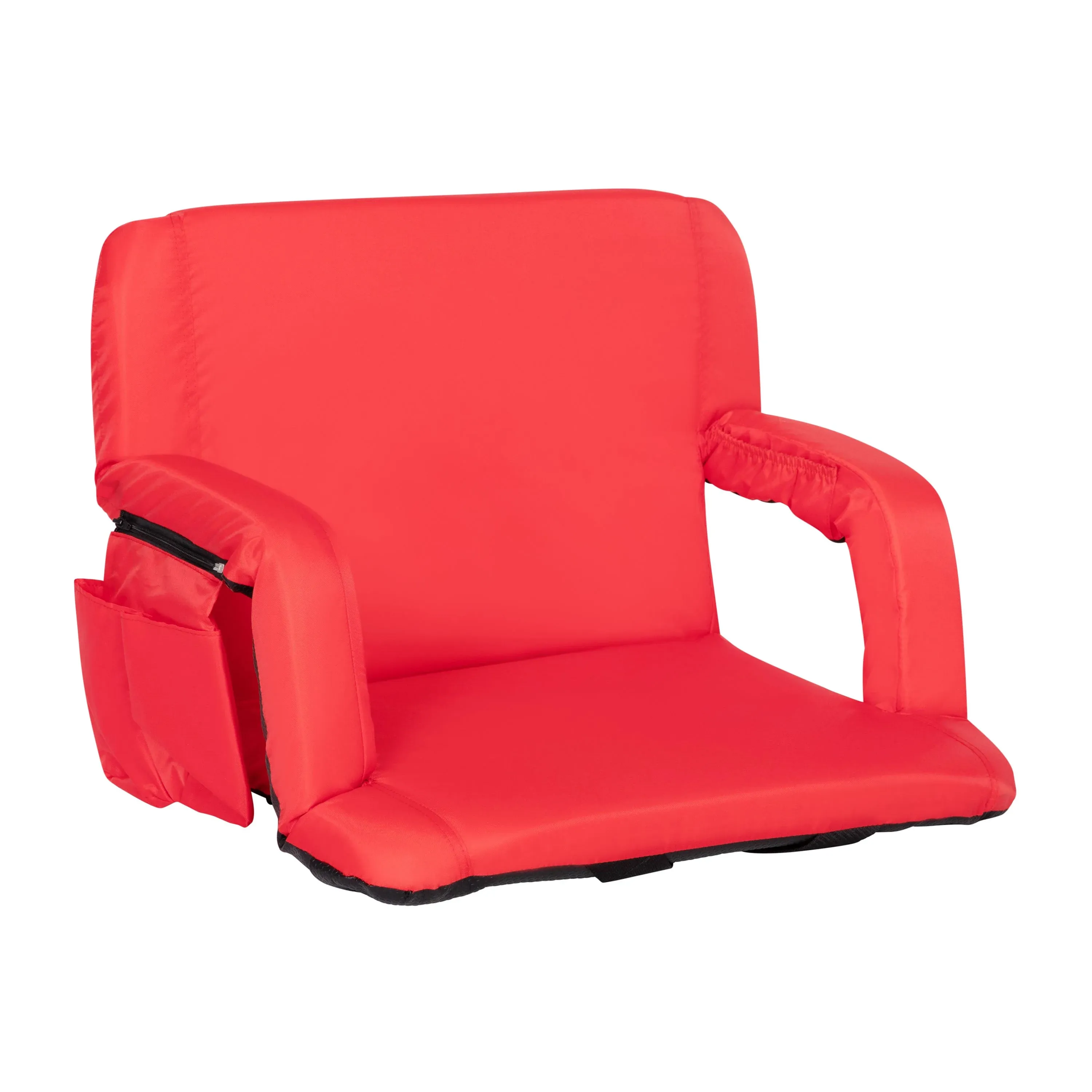 Flash Furniture Extra Wide Lightweight Reclining Stadium Chair with Armrests ...