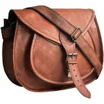 RUSTIC TOWN Leather Crossbody Satchel Bag Vintage Purses Handbags for Women NWT