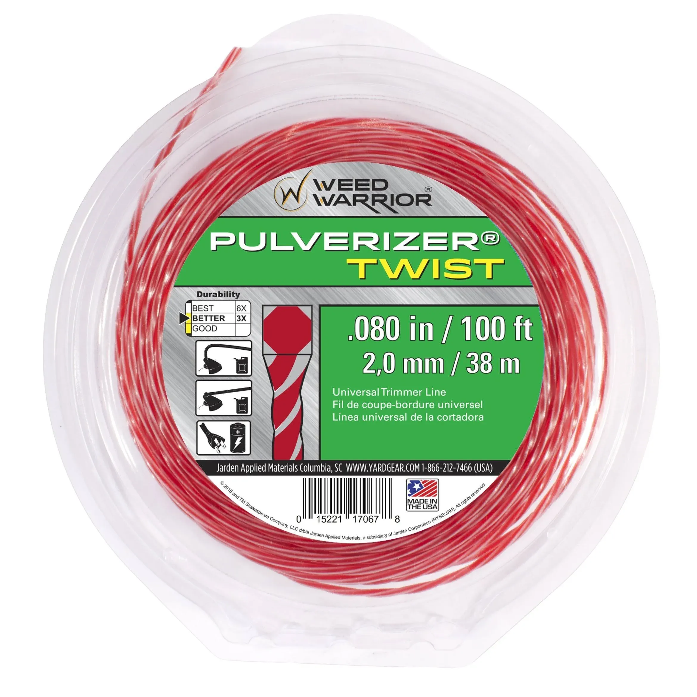 Weed Warrior Pulverizer Twist Universal Trimmer Line