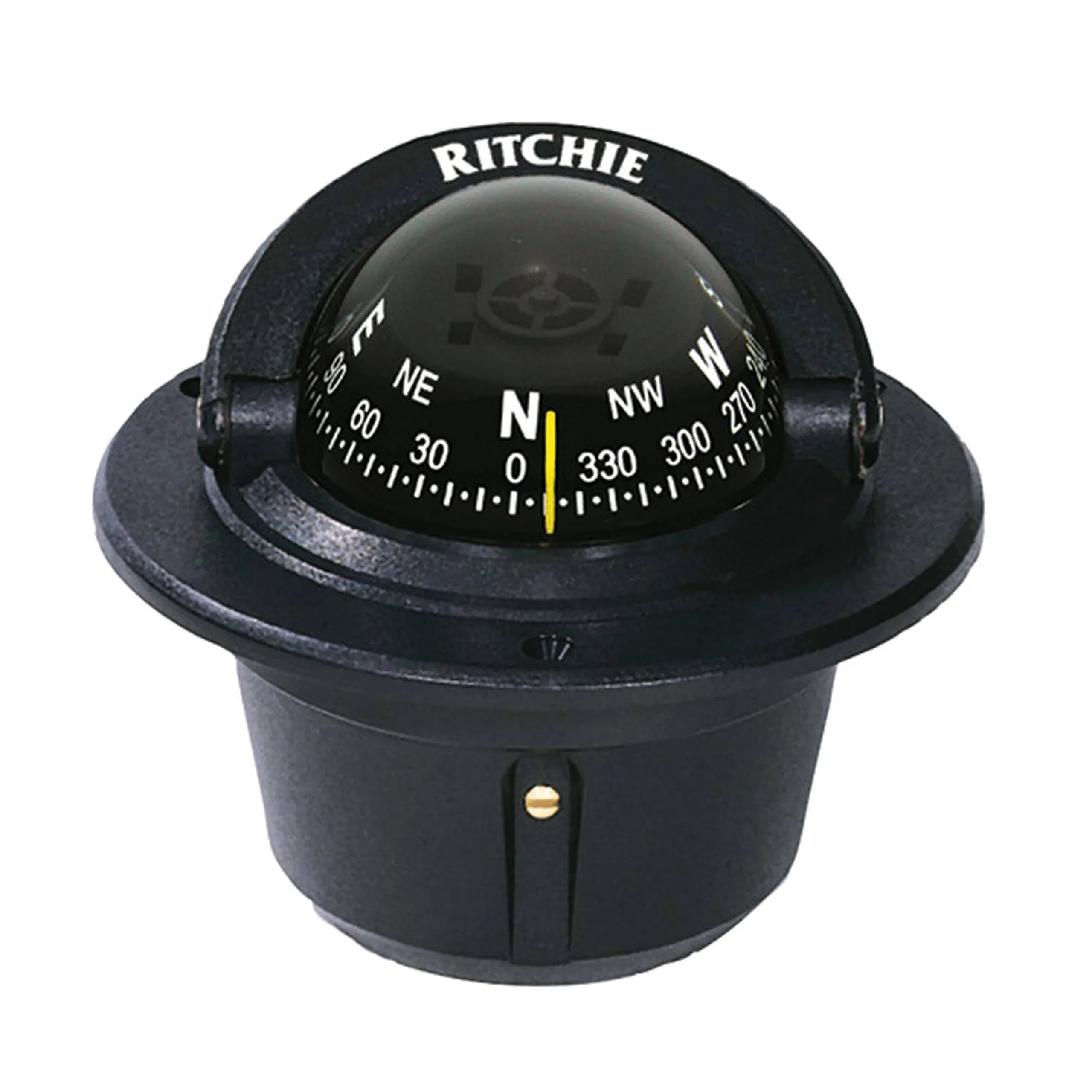 Explorer Compass - Flush Mount - Black - Ritchie F-50