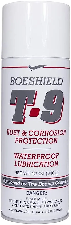 BOESHIELD T-9 Rust & Corrosion Protection/Inhibitor and Waterproof Lubrication, 12 oz.