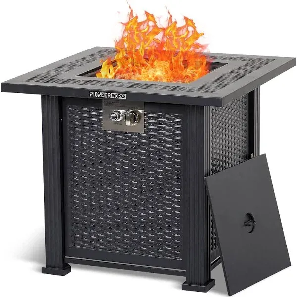 PioneerWorks 28 inch Propane Fire Pit Table