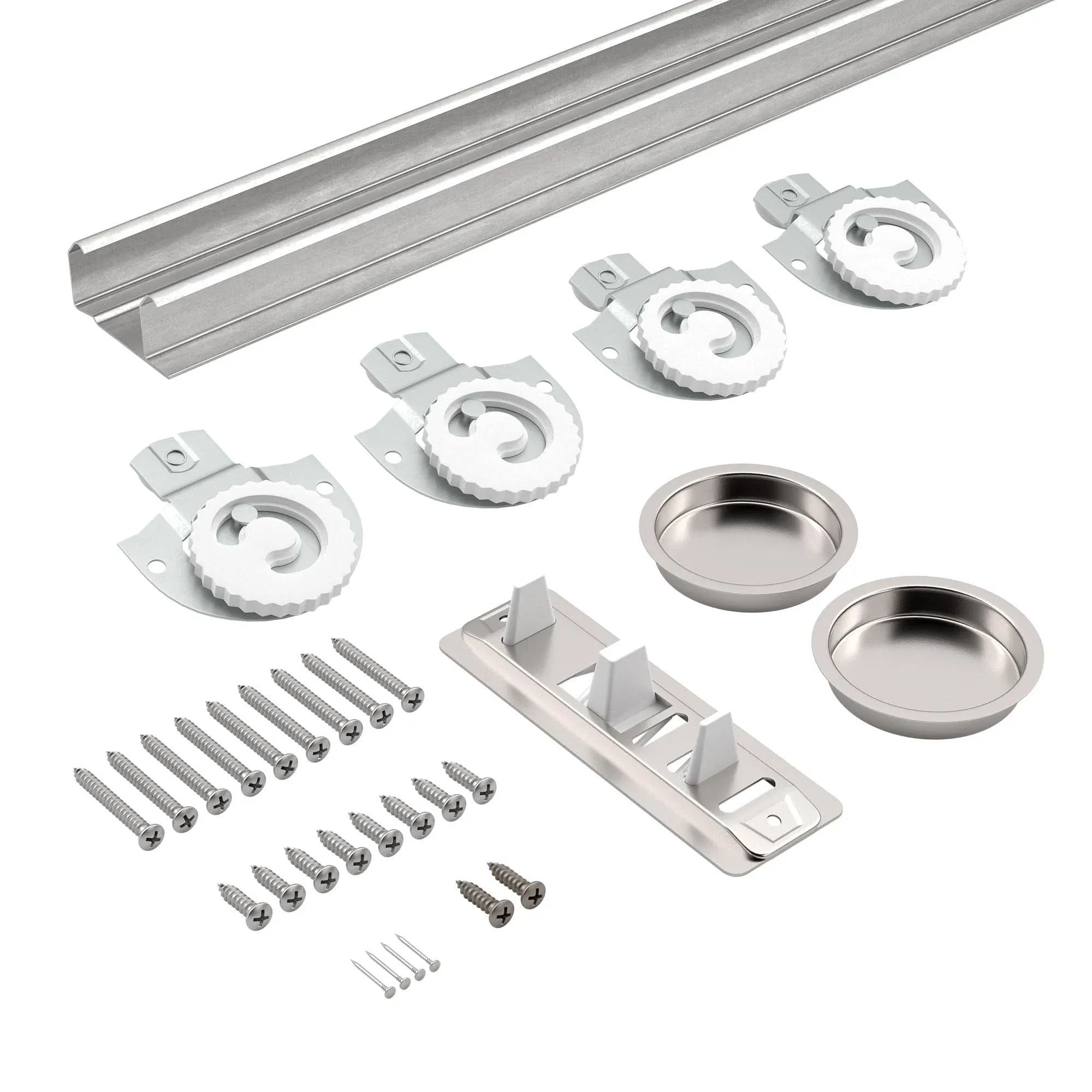 Onward 48 in. Steel Bypass Door Hardware Kit