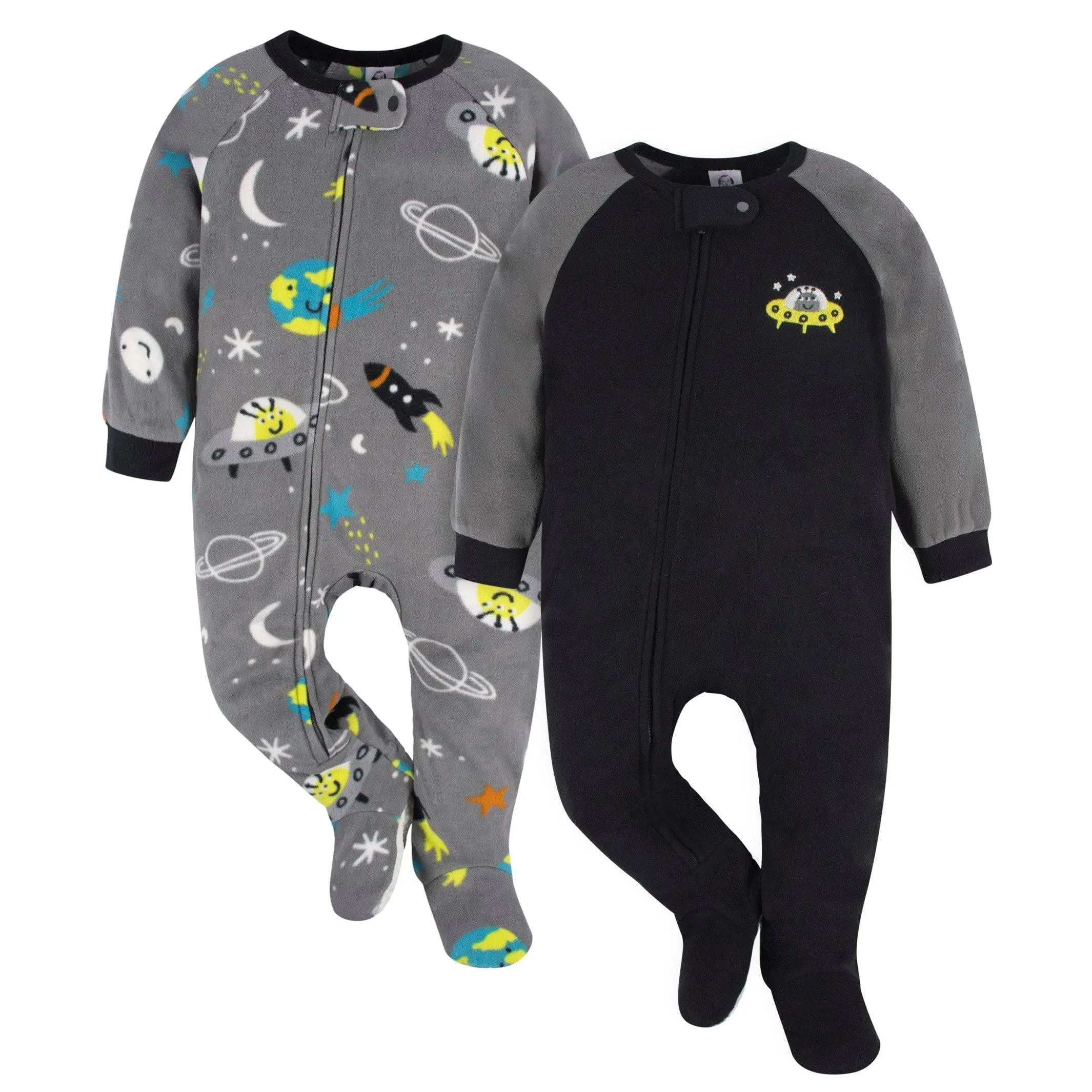 2-Pack Baby &amp; Toddler Boys Space Fleece Pajamas