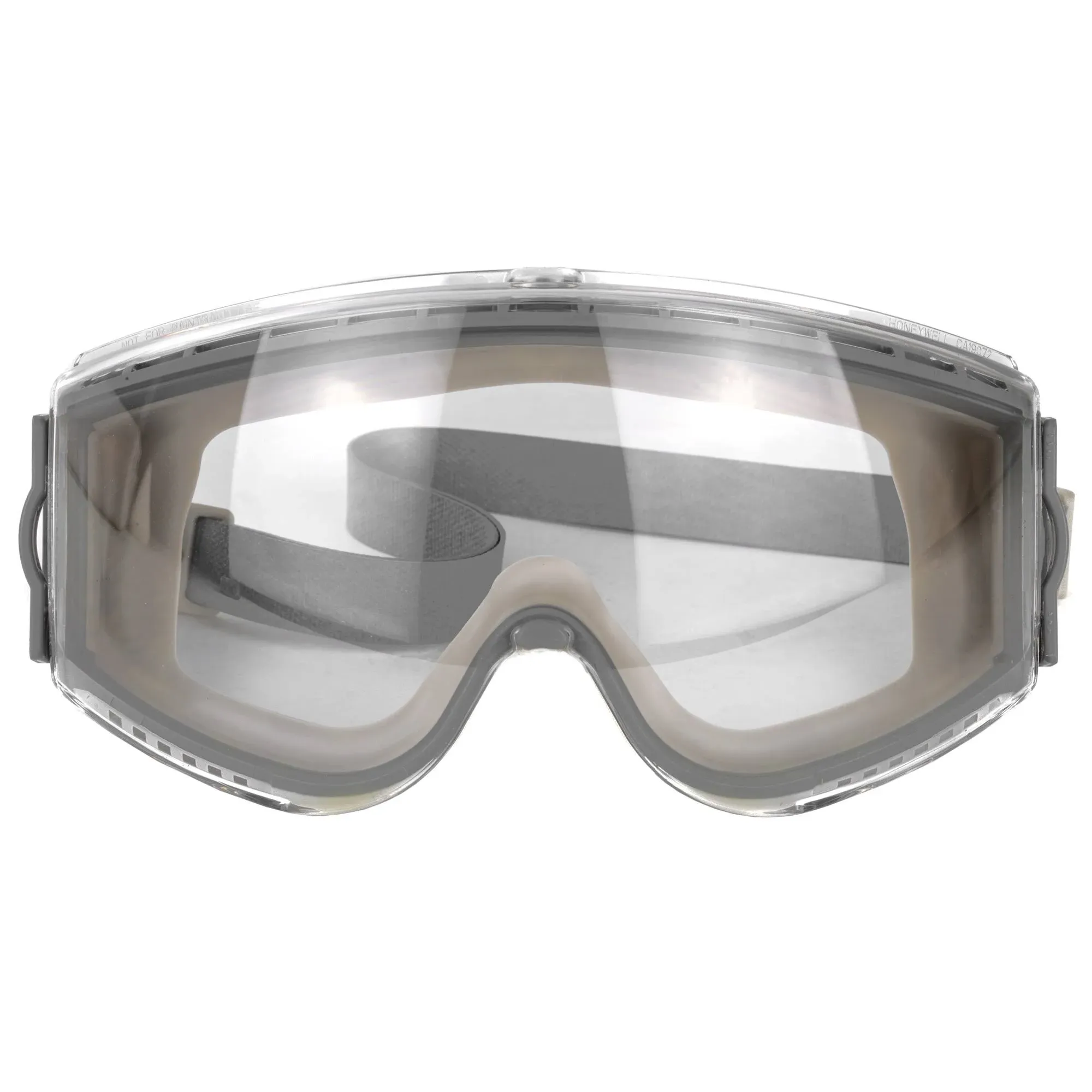 Uvex Stealth Safety Goggles with Clear HydroShield Anti-Fog Lens, Grey Body & Neoprene Headband (S3960HS)