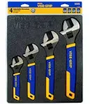 IRWIN Vise-Grip 2078706 4 piece Adjustable Wrench Tray Set