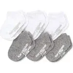 Solid Organic Cotton Baby Ankle Socks 6 Pack