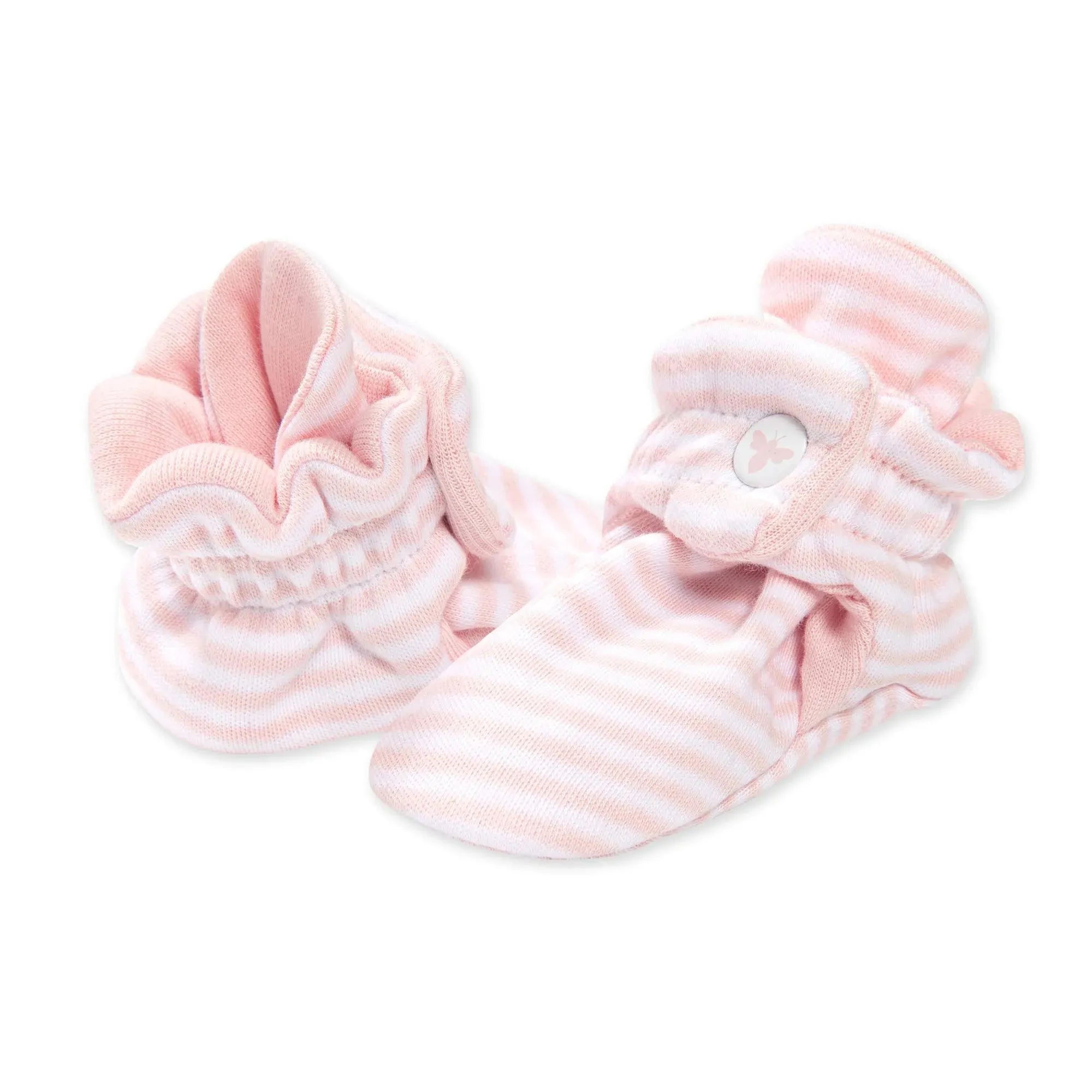 Burts Bees Classic Stripe Organic Cotton Baby Booties - Blossom Burt's