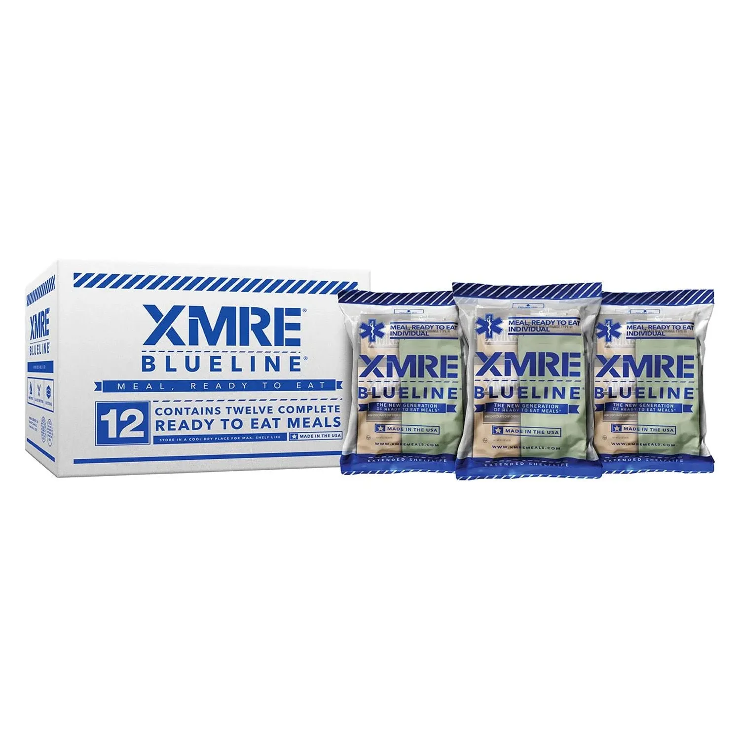 Rothco XMRE Blue Line Meals Without Heaters 12 Pack