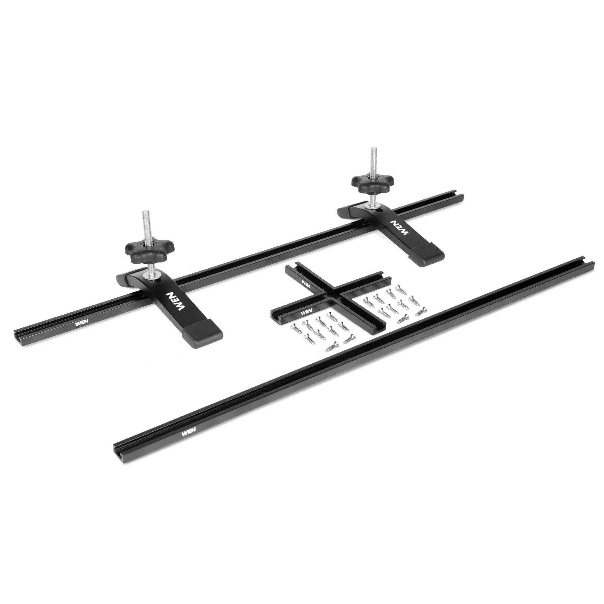 WEN Wat242 24-Inch Universal T-Track, Hold Down Clamps, and Intersection Kit