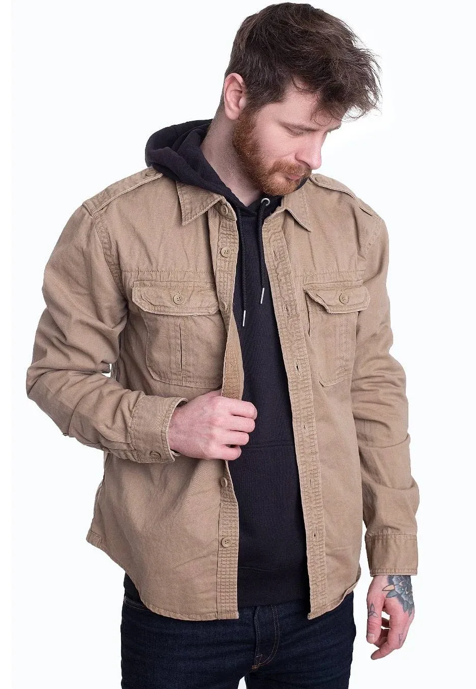 Brandit Vintage Shirt Longsleeve Camel / L