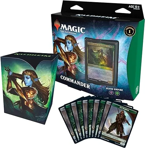 Magic: The Gathering Kaldheim Commander Deck – Elven Empire | 100 Card Ready-to-Play Deck | Green-Black