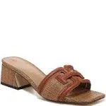 Sam Edelman Waylon Block Heel Slide Rich Cognac Cuoio 5.5