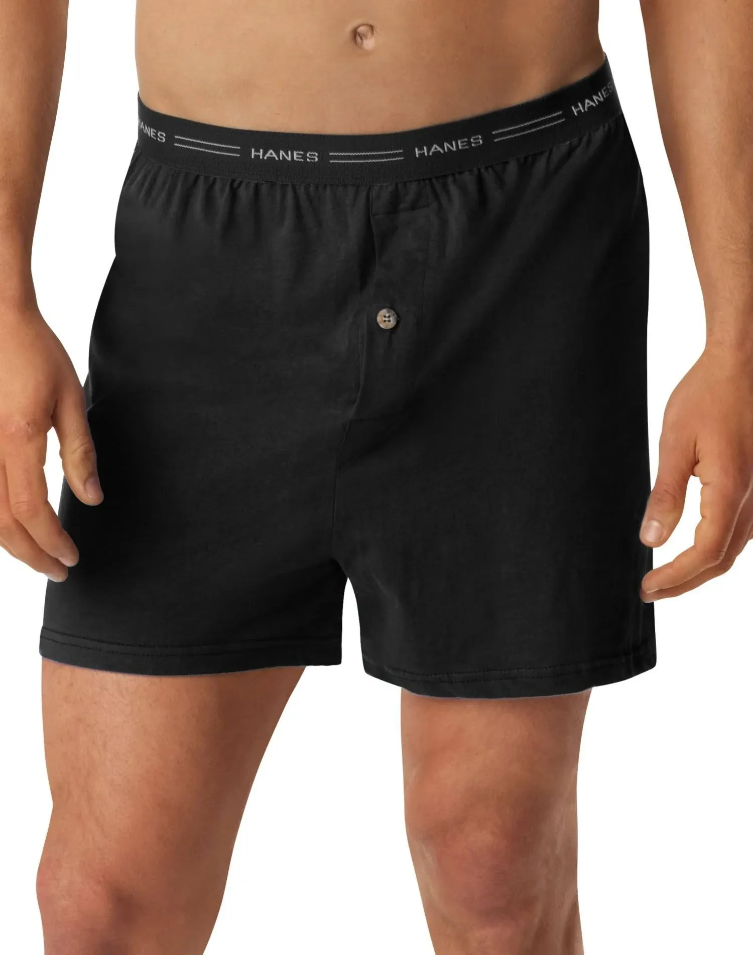 Medium 2ct Hanes Men&#039;s Boxers Tagless Assorted Colors 548KP2