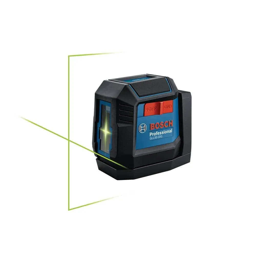 Bosch Green-Beam Self-Leveling Cross-Line Laser with 3.7V 1Ah Battery Kit