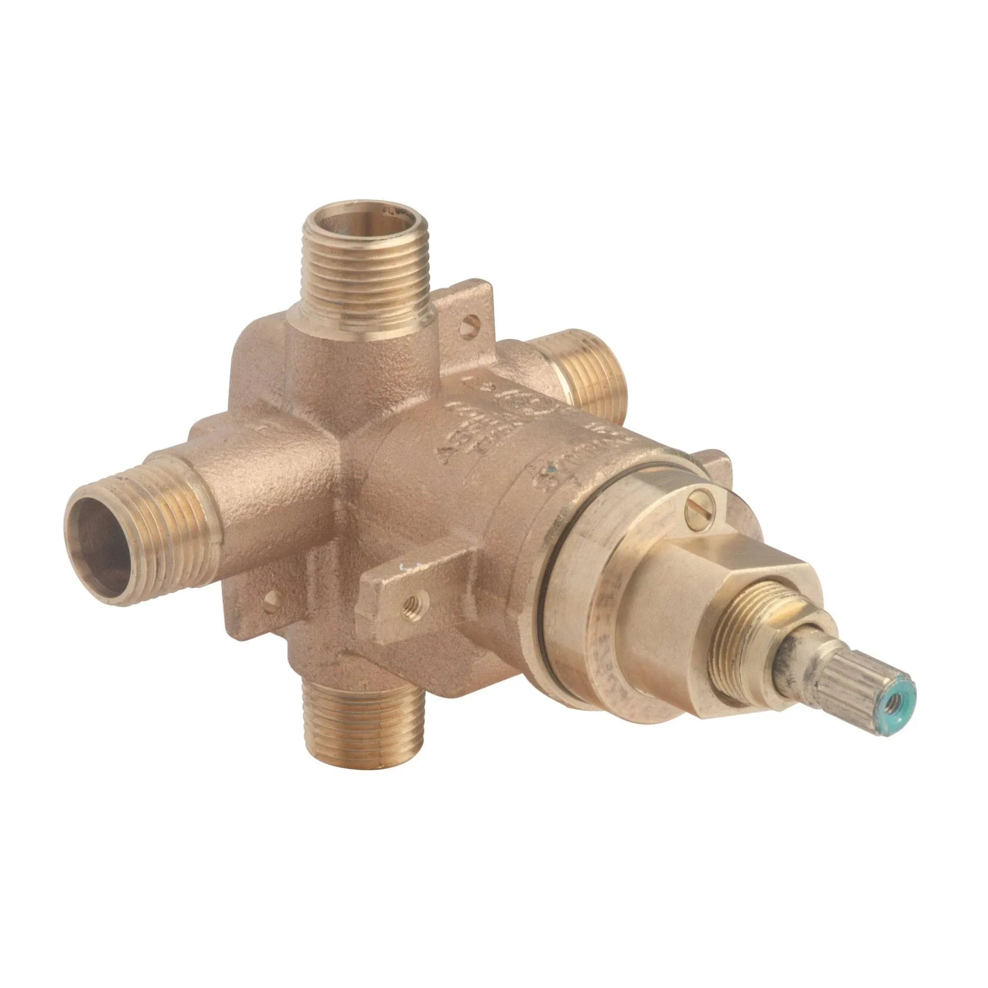 Temptrol Brass Pressure-Balancing Tub and Shower Valve