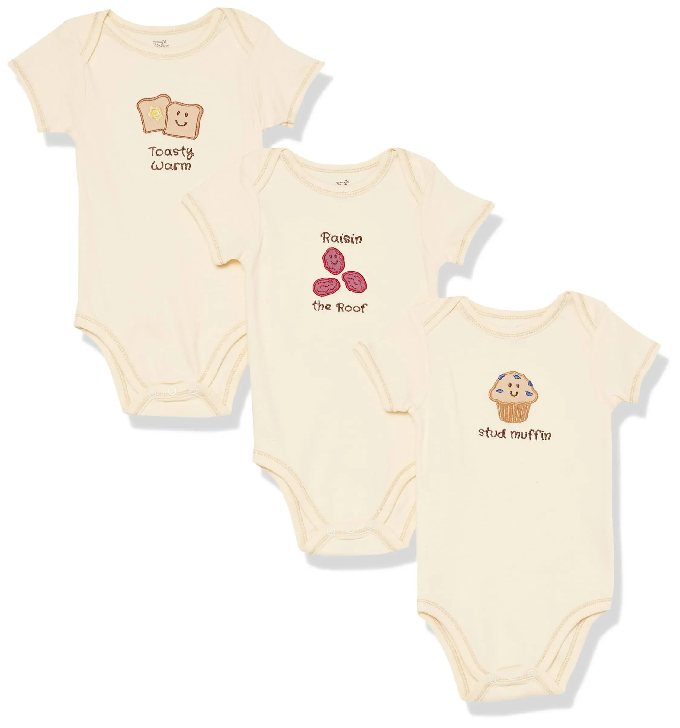 Touched by Nature Unisex Baby Organic Cotton Bodysuits