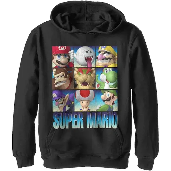 Boy's Nintendo Super Mario Favorites Pull Over Hoodie