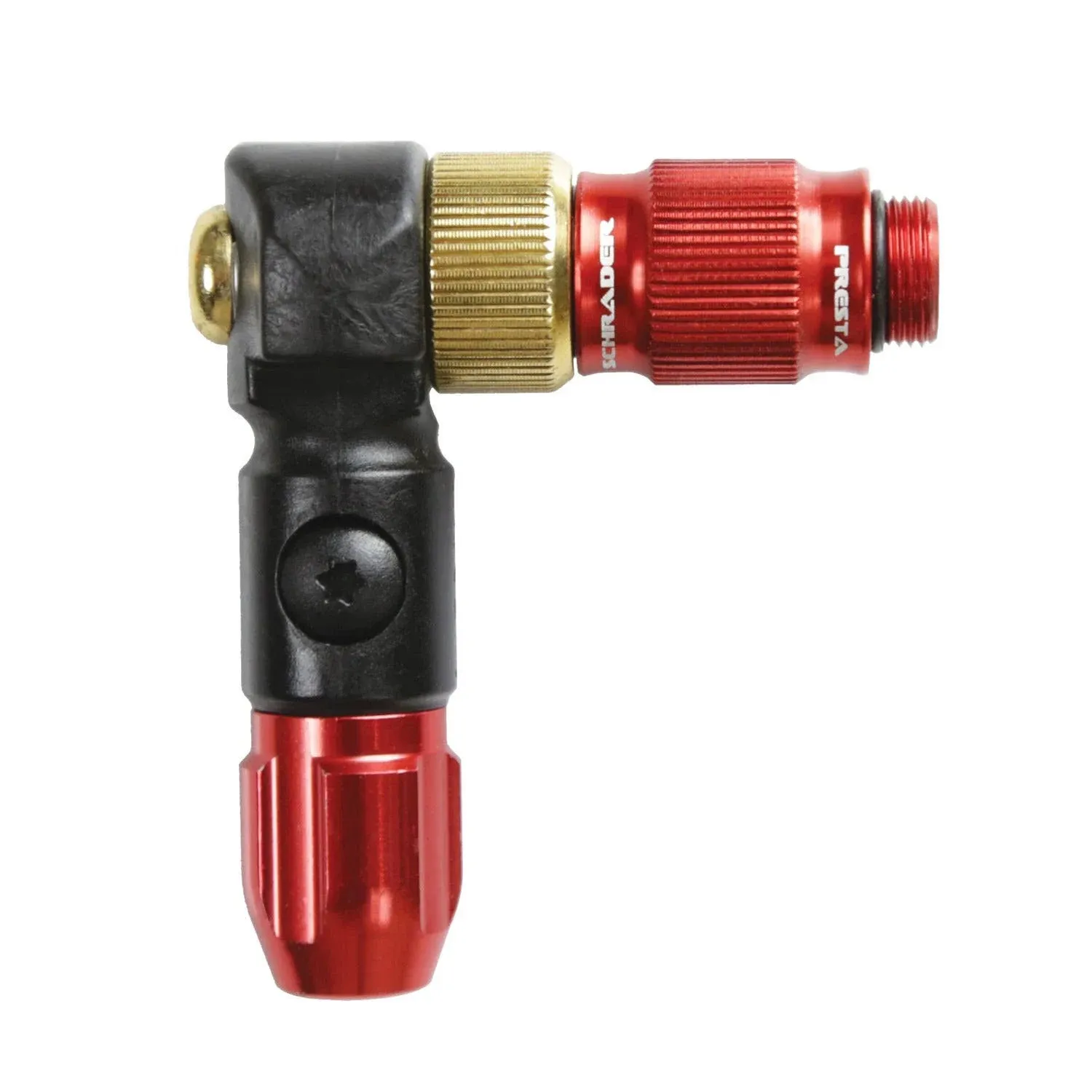 LEZYNE ABS-1 Pro Chuck Bicycle Valve Head, Presta & Schrader Compatible, High Performance, Bike Valve